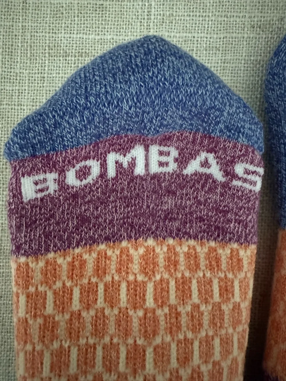 Bombas Tri-Block Ankle Socks NEW Blue Womens Active Athletic Small
